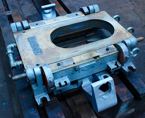 鋼包滑動水口機構(正)